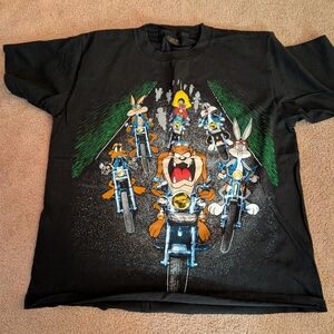 Warner Bros. Black and Yellow men's T-Shirt